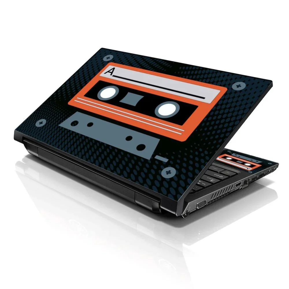 LSS 15.6 & 17.3 Inches Laptop Notebook Skin Sticker Decal - Cassette Design